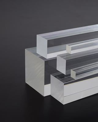 Vierkantstab aus Acrylglas 70 mm transparent farblos, Länge 1000 mm