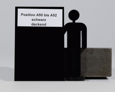 Platte aus Acrylglas 10 mm schwarz deckend (opak)