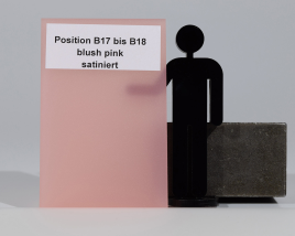 Platte aus Acrylglas 3 mm blush pink satiniert