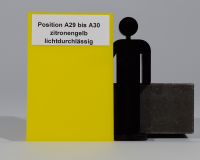 Platte aus Acrylglas 3 mm zitronengelb lichtdurchl&amp;#228;ssig (opal)