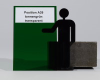 Platte aus Acrylglas 3 mm tannengr&amp;#252;n transparent