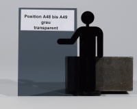 Platte aus Acrylglas 5 mm grau transparent