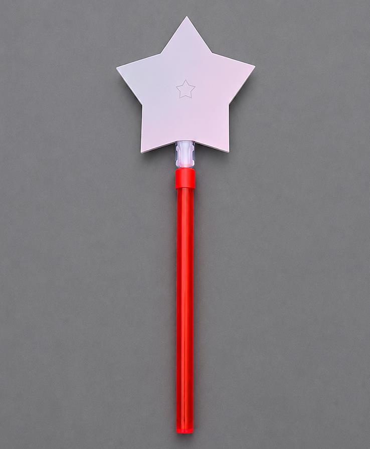 Zauberstern perlmutt rosa, Stab rot fluor